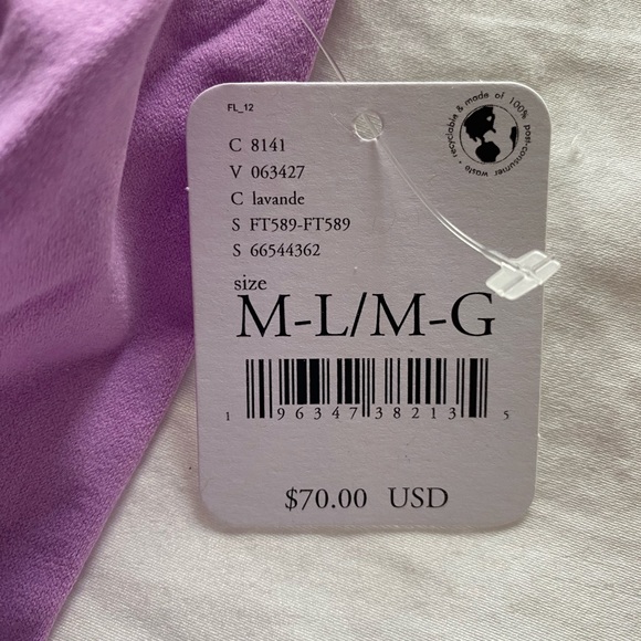 Clean lines bodysuit, lilac M-L, Intimately by Free People, NWT - Picture 6 of 9